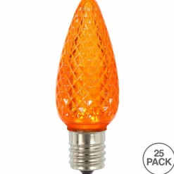 Vickerman C9 Faceted LED Orange Twinkle Bulb 25/Bx - XLEDC98T-25