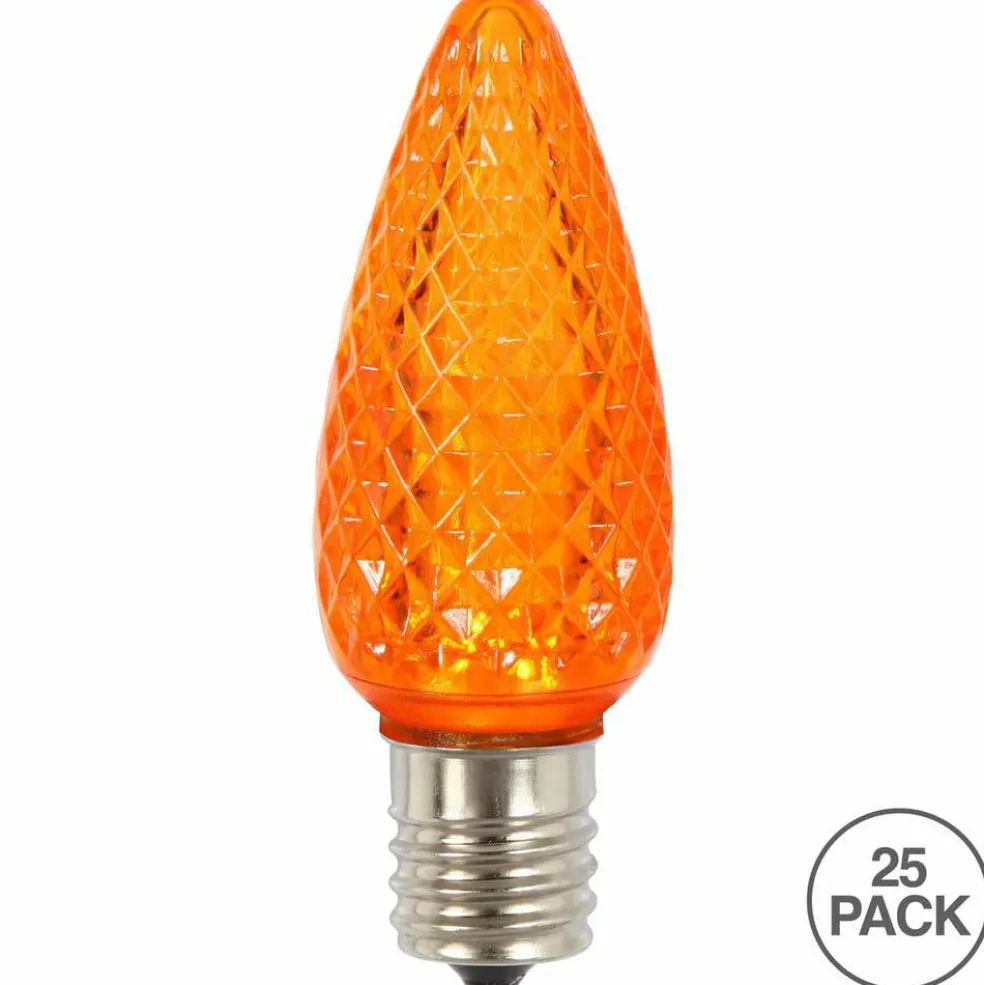 Vickerman C9 Faceted LED Orange Twinkle Bulb 25/Bx - XLEDC98T-25