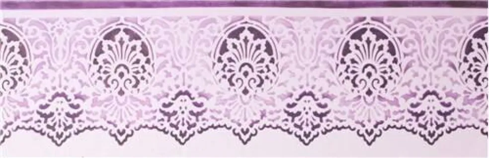 Victorian Lace Cake Stencil Border | C741 by Designer Stencils | Cake Decorating Tools |