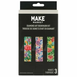 Vintage Floral Diamond Art Bookmark Kit by Make Market®