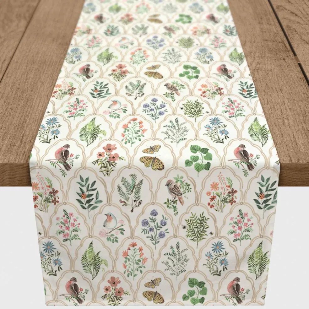 Vintage Florals Twill Table Runner