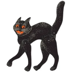 Vintage Halloween Jointed Scratch Cat