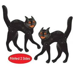 Vintage Halloween Jointed Scratch Cat