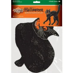 Vintage Halloween Jointed Scratch Cat