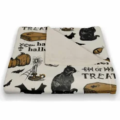 Vintage Halloween Pattern Throw