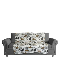 Vintage Halloween Pattern Throw