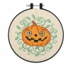 6" Vintage Jack-o'-Lantern Halloween Counted Cross Stitch Kit by Loops & Threads®