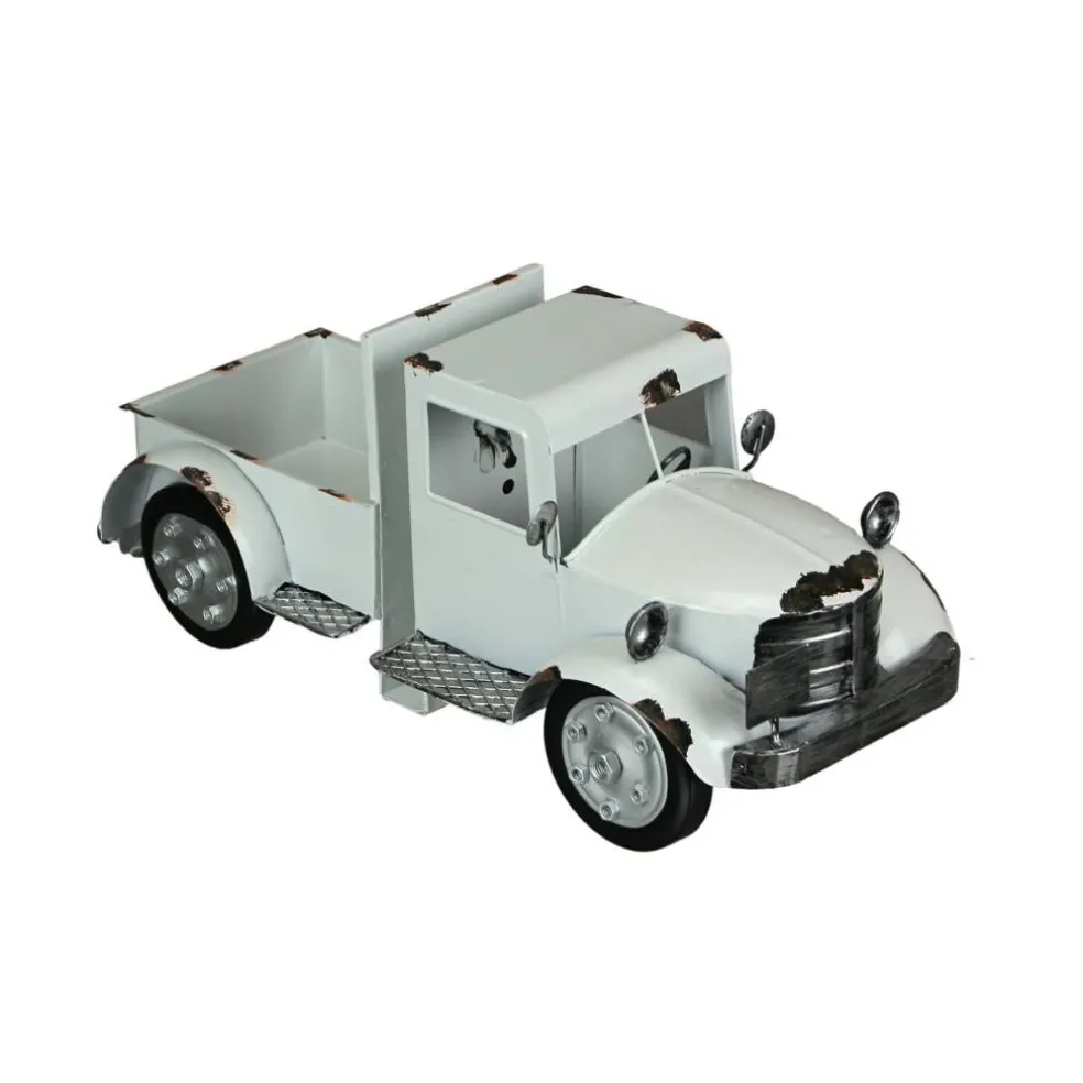 Vintage Pickup Truck Weathered Finish Metal Bookends