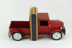 Vintage Pickup Truck Weathered Finish Metal Bookends
