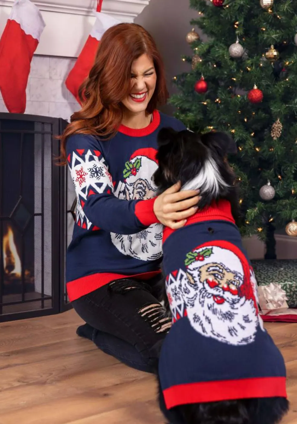 Vintage Santa Pet Sweater