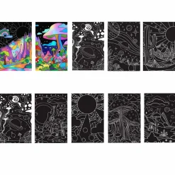 Vivid by Brea Reese® Funkyscape Mini Scratch Art Paper Pad