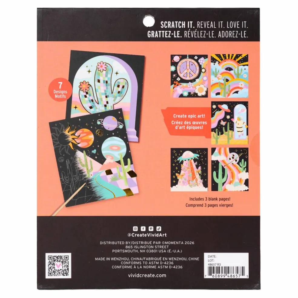 Vivid by Brea Reese® Groovy Scratch Art Pad