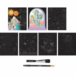 Vivid by Brea Reese® Groovy Scratch Art Pad