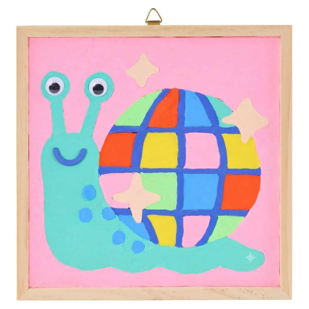Vivid by Brea Reese® 6" x 6" Snail Clay Painting Kit