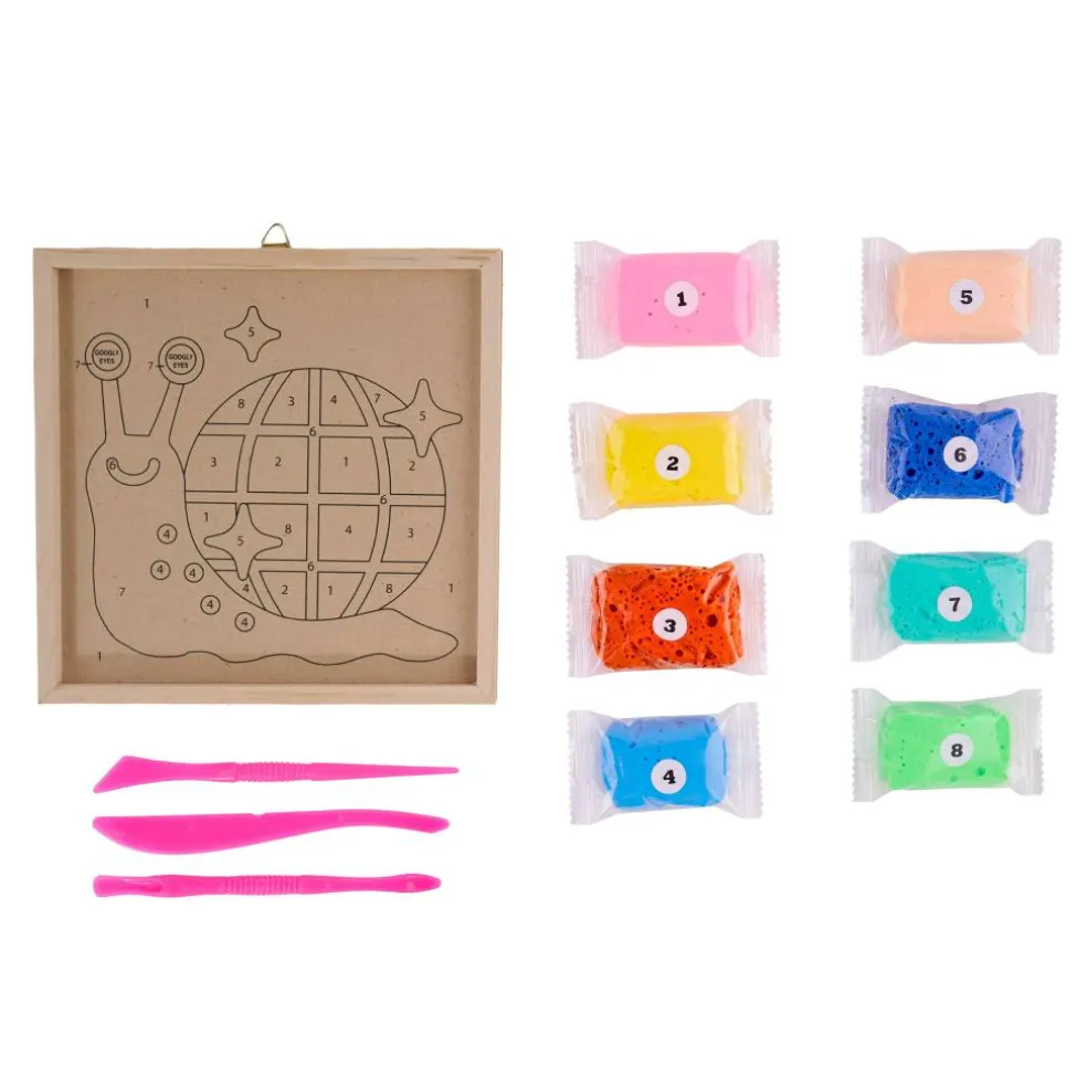 Vivid by Brea Reese® 6" x 6" Snail Clay Painting Kit