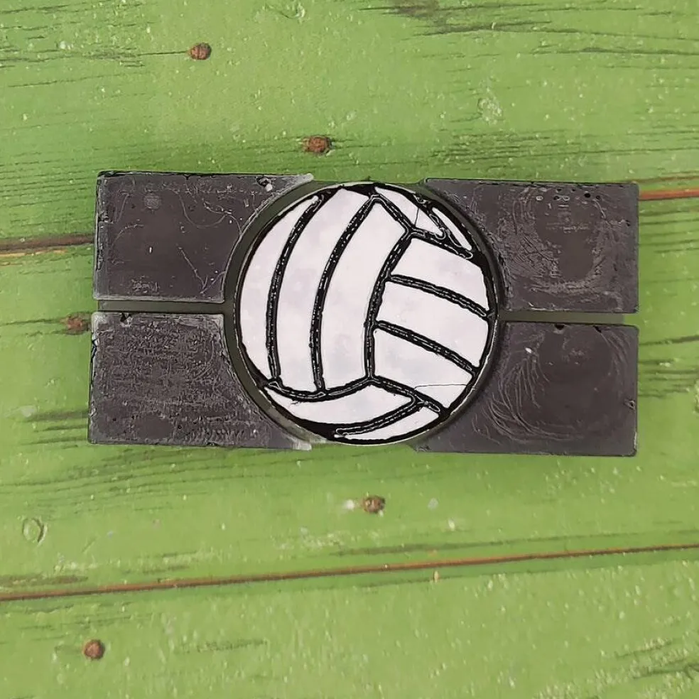 Volleyball Snap Out Center Wax Melt Snap Bar Silicone Mold
