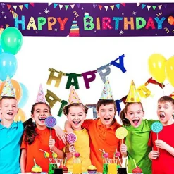 VUDECO Large Happy Birthday Banner Happy Birthday Party Decor Happy Birthday Yard Sign