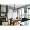 Wallace 3 light Matte Black Pendant