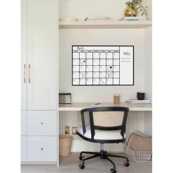 WallPops Black & White Dry Erase Calendar