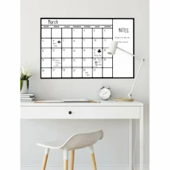 WallPops Black & White Dry Erase Calendar