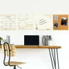 WallPops Gold Confetti Dry Erase Calendar & Corkboard Set