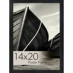WallsThatSpeak Vertically or Horizontally Hanging Black Picture Frame, 6ct.