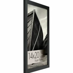 WallsThatSpeak Vertically or Horizontally Hanging Black Picture Frame, 6ct.