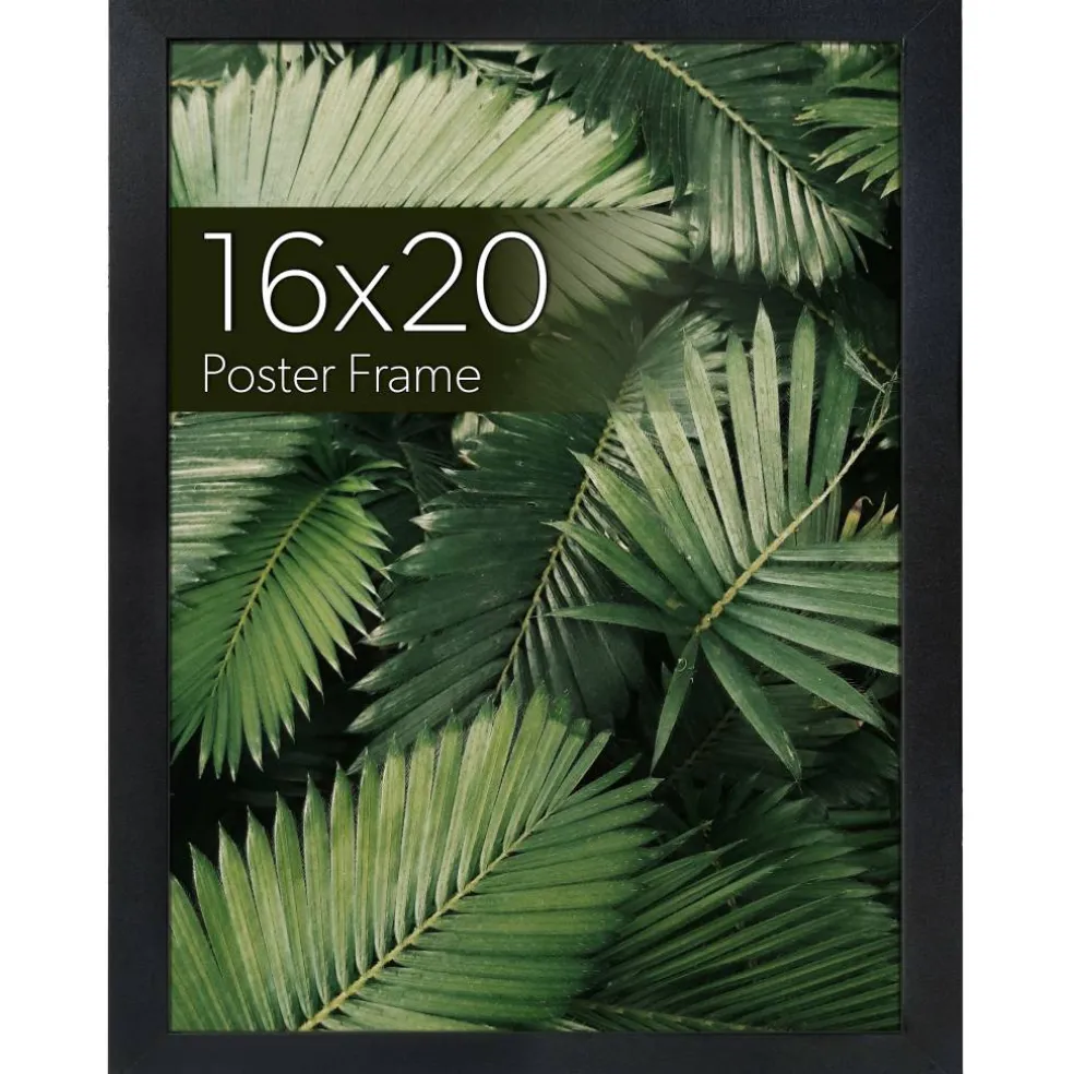 WallsThatSpeak Vertically or Horizontally Hanging Black Picture Frame, 6ct.