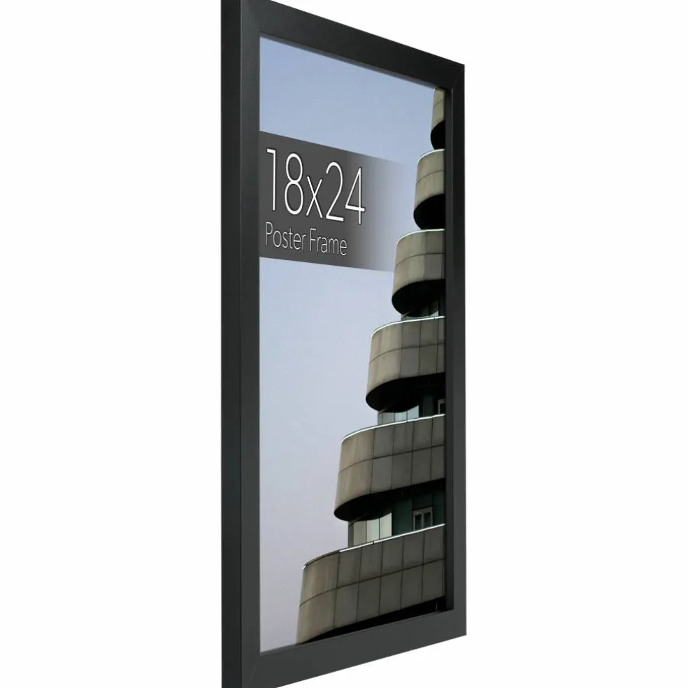 WallsThatSpeak Vertically or Horizontally Hanging Black Picture Frame, 6ct.
