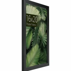 WallsThatSpeak Vertically or Horizontally Hanging Black Picture Frame, 6ct.
