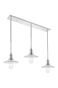 Waltz 3 light chrome Pendant