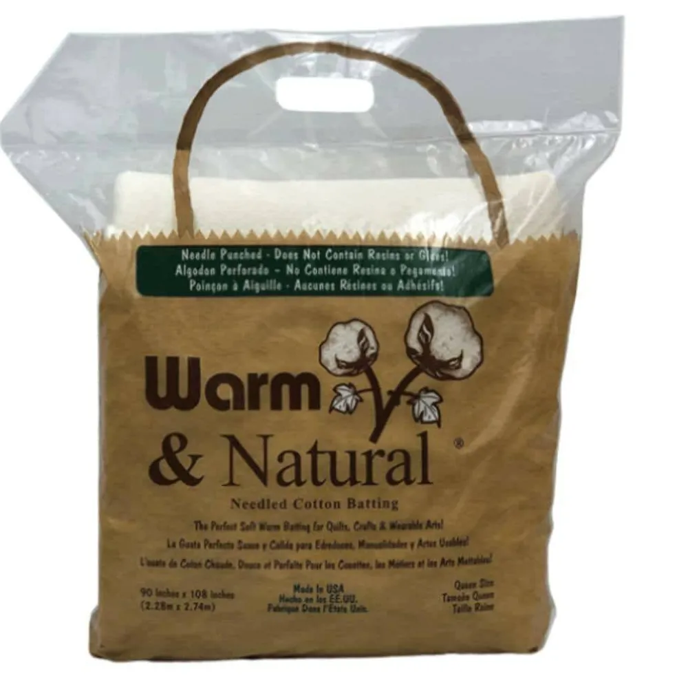 Warm & Natural® 90" x 108" Pre-Cut Queen Cotton Batting