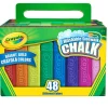 Washable Sidewalk Chalk, 48 Count
