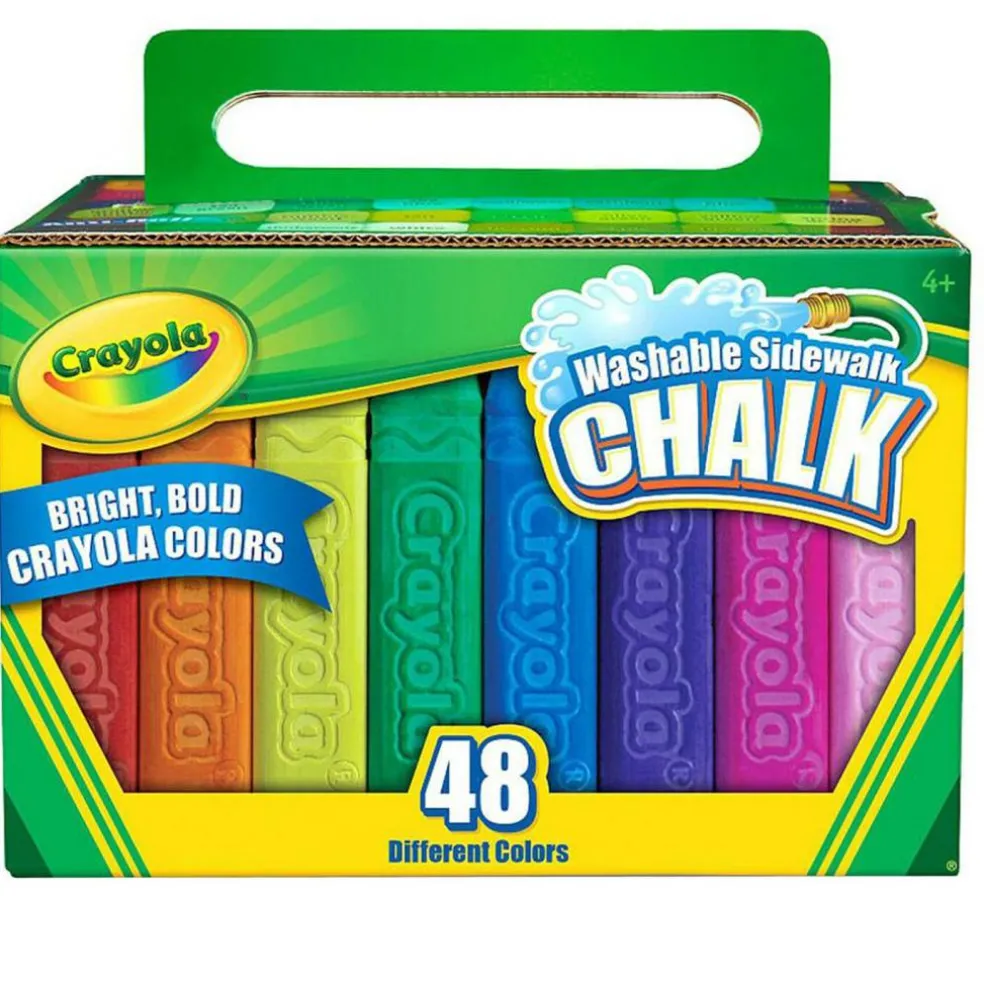 Washable Sidewalk Chalk, 48 Count
