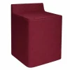 Washing Machine Cover Waterproof Quilted PEVA Zippered Heavy Duty Burgundy