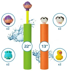 Water Blaster | Water Blasters for Kids, Water Squirter for Kids, Pool Guns, Squirt Gun 8 Pack 4 Pack Beach Essentials, Beach Toys Pool Squirt, Summer Games