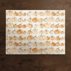 Watercolor Fall Pumpkins Polyester Twill Placemat