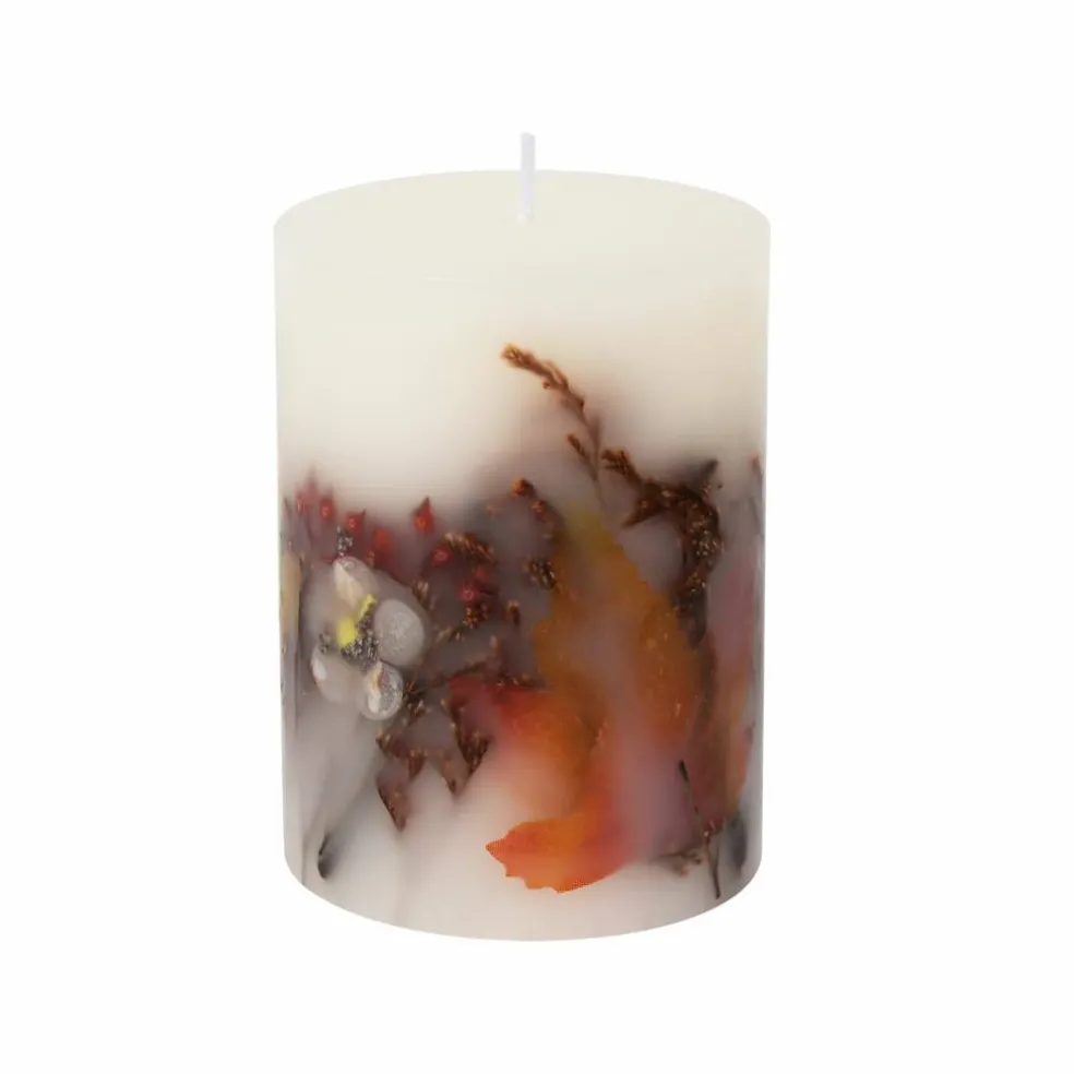 Watercolor Fall Scented Floral Pillar Candle by Ashland®