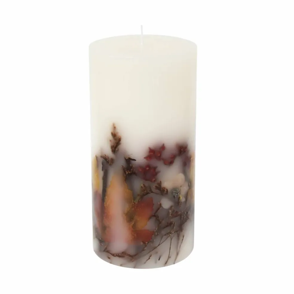 Watercolor Fall Scented Floral Pillar Candle by Ashland®