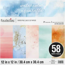 Watercolor Paper Pad by Recollections™, 12" x 12"