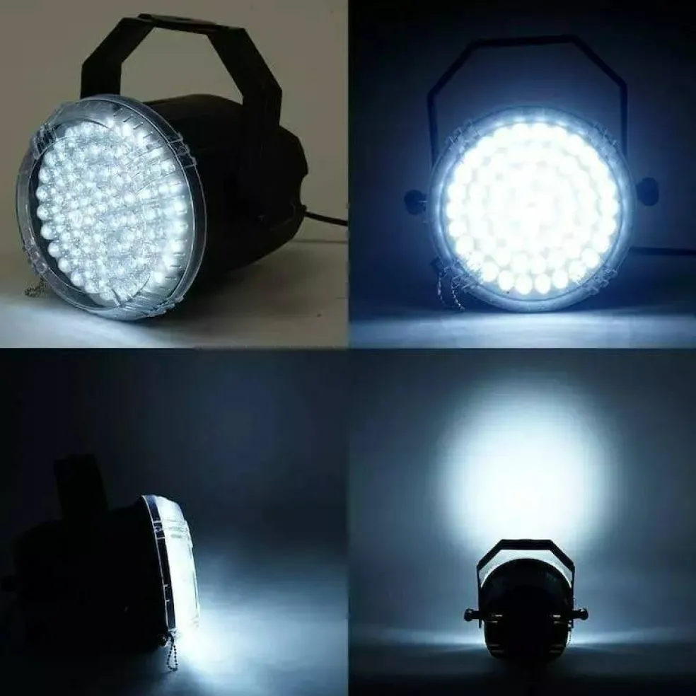 35 Watt White LED Stage Backdrop Strobe Spotlight with Brackets Decorations