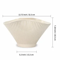 12.5" Wavy Ceramic Container by Ashland®