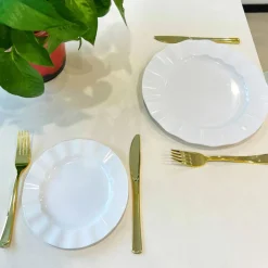 7" & 10" Wavy Rim Plastic Plates, 40ct. by Celebrate It®
