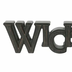 12.75" Weathered Black Wicked Cutout Tabletop Décor by Ashland®
