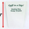 Wedding Ring Template Set by Quilt in a Day