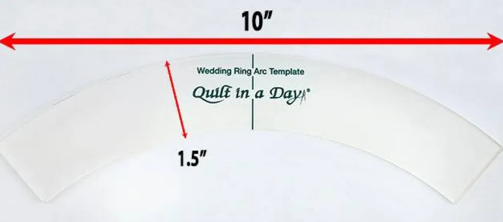 Wedding Ring Template Set by Quilt in a Day