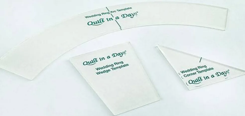 Wedding Ring Template Set by Quilt in a Day