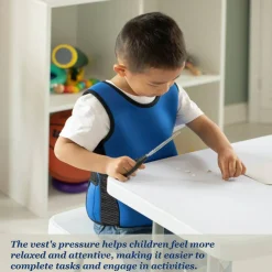 Weighted Sensory Compression Vest for Calming Deep Pressure Therapy and Sensory Integration in Autism, ADHD, and Special Needs Individuals