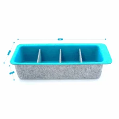 Welaxy Felt Adjustable 4 Slot Drawer Organizer Bin