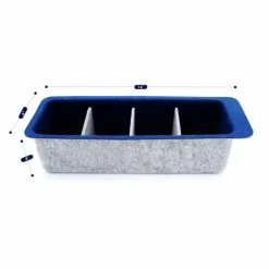 Welaxy Felt Adjustable 4 Slot Drawer Organizer Bin